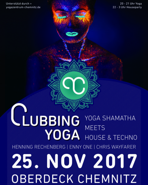 Plakat Clubbing Yoga - Instagram